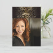 贅沢でシックな写真の招待状 招待状 (スタンド正面)