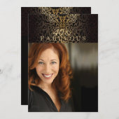 贅沢でシックな写真の招待状 招待状 (正面/裏面)