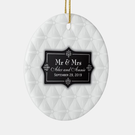 贅沢でパーソナライズな結婚式|のオーナメント セラミックオーナメント (右)