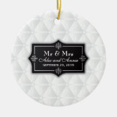 贅沢でパーソナライズな結婚式|のオーナメント セラミックオーナメント (正面)
