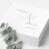 贅沢でロマンミニマルティックな「アンド」結婚の 箔ナプキン