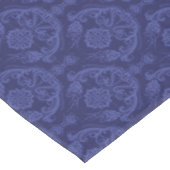 贅沢で青い花のダマスク織の壁紙 テーブルクロス (アングル)