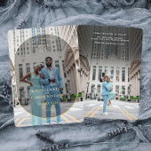 贅沢と写真ミニマル日付の保存 箔招待状