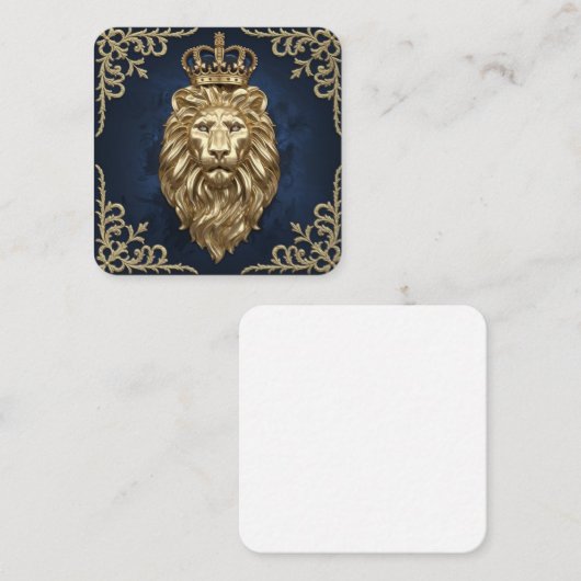 贅沢と洗練 スクエア名刺 (正面/裏面)