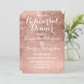 贅沢なのどのばら色の金ぱくのリハーサルの夕食 招待状 (スタンド正面)