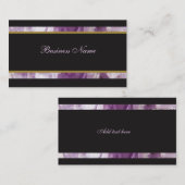 贅沢なアメジスト 名刺 (正面/裏面)