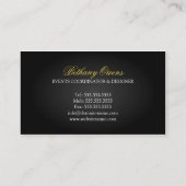 贅沢なイベントプランナー 名刺 (裏面)