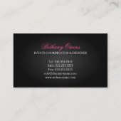 贅沢なイベントプランナー 名刺 (裏面)