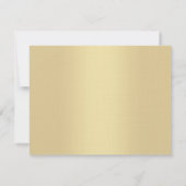 贅沢なエレガントな金ゴールド手の原稿の文字のテンプレート ノートカード (裏面)