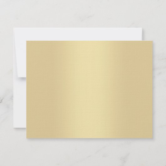 贅沢なエレガントな金ゴールド手の原稿の文字のテンプレート ノートカード (裏面)