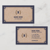 贅沢なクラフトによって印刷される海軍名刺 名刺 (正面/裏面)