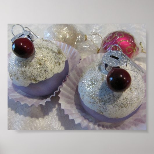 贅沢なクリスマスカップケーキ ポスター (正面)