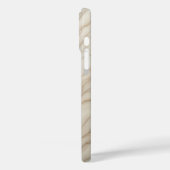 贅沢なクリーム色のベージュ大理石ケース　エレガントな樹木の様な Case-Mate iPhoneケース (裏面 / 左)