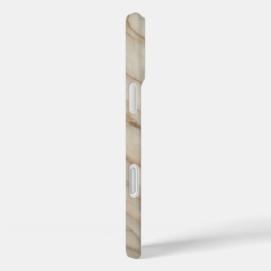 贅沢なクリーム色のベージュ大理石ケース　エレガントな樹木の様な Case-Mate iPhoneケース (裏面 / 右)