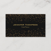 贅沢なグリッターの金ゴールドの名刺 名刺 (正面)