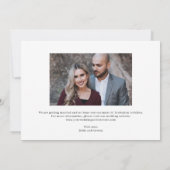 贅沢なコラージュが可能な編集済みカラーセーブ・ザ・デートカード 招待状 (裏面)