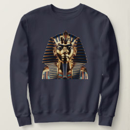贅沢なゴールデンエジプシャンマスクアートTシャツ スウェットシャツ