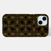 贅沢なゴールドギヨシェ無地柄 Case-Mate iPhoneケース (裏面 (横))
