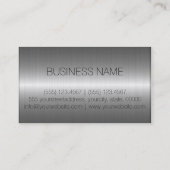 贅沢なステンレス鋼の金属のモノグラム#9 名刺 (裏面)