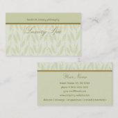 贅沢なスパの名刺 名刺 (正面/裏面)