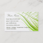 贅沢なスパの名刺 名刺 (裏面)