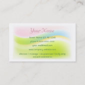 贅沢なスパの名刺 名刺 (裏面)