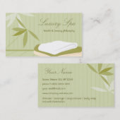 贅沢なスパの名刺 名刺 (正面/裏面)