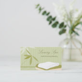 贅沢なスパの名刺 名刺 (スタンド正面)