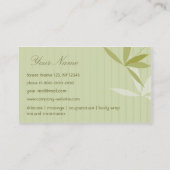 贅沢なスパの名刺 名刺 (裏面)