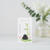 贅沢なスパの名刺 名刺 (スタンド正面)