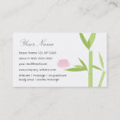 贅沢なスパの名刺 名刺 (裏面)