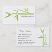 贅沢なスパの名刺 名刺 (正面/裏面)