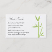 贅沢なスパの名刺 名刺 (裏面)