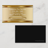 贅沢なタクシーの名刺 名刺 (正面/裏面)