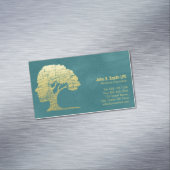 贅沢なターコイズの心理学者の個人的なカウンセラー マグネット名刺 (インサイチュ)