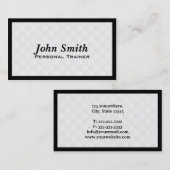 贅沢なダイヤモンドのキルトのトレーナーの名刺 名刺 (正面/裏面)