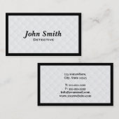 贅沢なダイヤモンドのキルトの探偵の名刺 名刺 (正面/裏面)