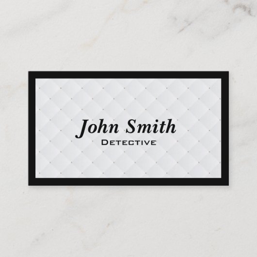 贅沢なダイヤモンドのキルトの探偵の名刺 名刺 (正面)