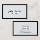 贅沢なダイヤモンドのキルト弁護士の名刺 名刺 (正面/裏面)