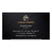 贅沢なダイヤモンドの家|の専門の不動産 マグネット名刺 (正面)