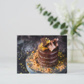 贅沢なチョコレートガナッシュケーキ シーズンポストカード (スタンド正面)