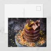 贅沢なチョコレートガナッシュケーキ シーズンポストカード (正面/裏面)