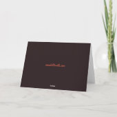 贅沢なチョコレートファッジブラウニーの誕生日カード カード (裏面)
