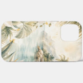 贅沢なトロピカル コースト 水彩アート 壁掛け | Case-Mate iPhoneケース (裏面 (横))