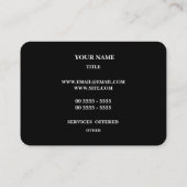 贅沢なパターン 名刺 (裏面)