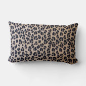 贅沢なヒョウのプリントの腰神経の枕13" x 21 " ランバークッション (裏面)