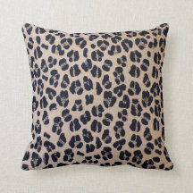 贅沢なヒョウのプリントの装飾用クッション16" x 16"