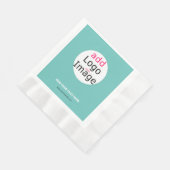 贅沢なビジネスカスタムロゴフレッシュミントフエ 縁ありランチョンナプキン (角)