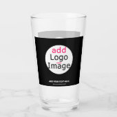贅沢なビジネスシックでカスタマイズ可能なロゴブラック タンブラーグラス (裏面)