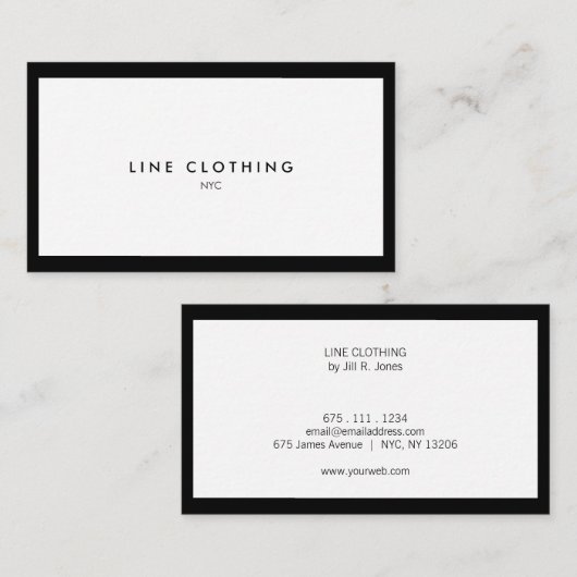 贅沢なブティックのための専門の名刺 名刺 (正面/裏面)